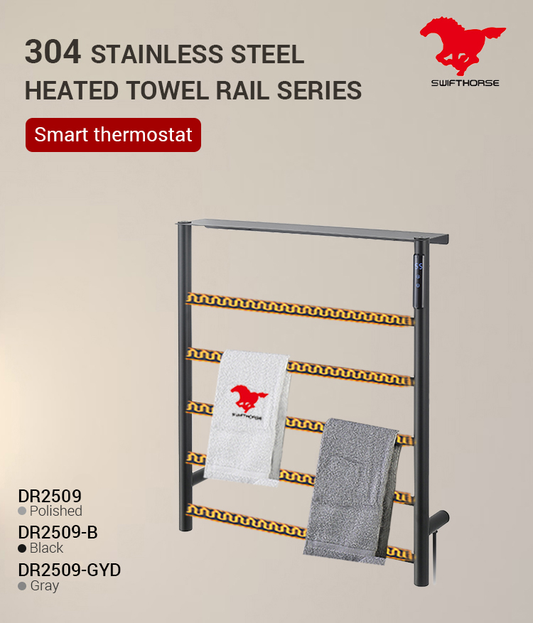 Dr2509 toallas de calentamiento oem, calentamiento del baño, secado a temperatura constante, toallas eléctricas reales 