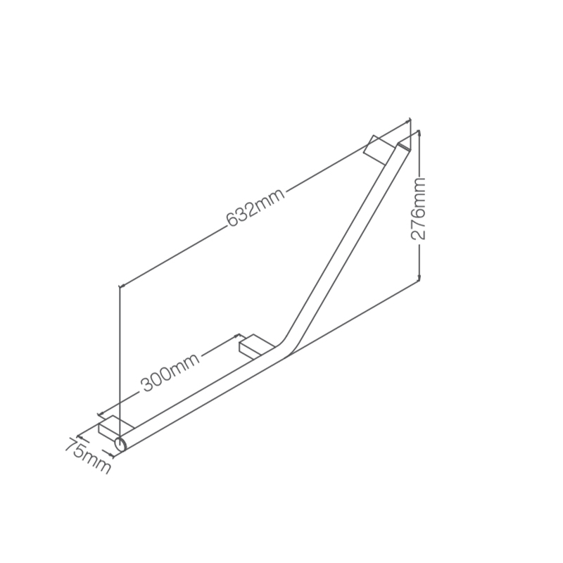 Mt9531 acero inoxidable personalizado 304 dibujo 3 soporte en forma de l barandilla de baño para discapacitados 135 ángulos barandilla para discapacitados 