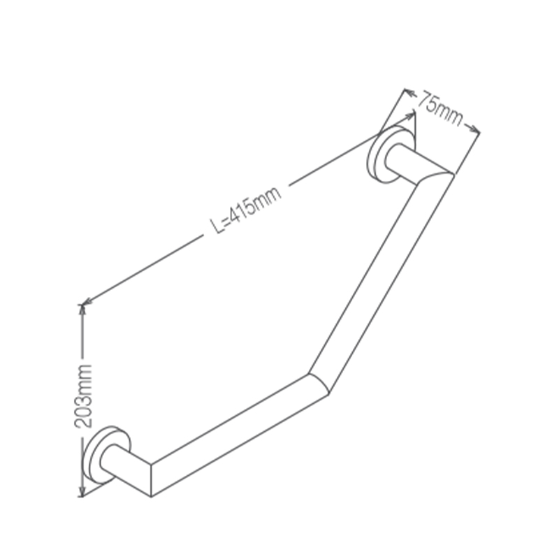 Hm923 baño bañera de 25 mm de diámetro reposabrazos negros de acero inoxidable reposabrazos de inodoro reposabrazos de inodoro sin barreras para ancianos 