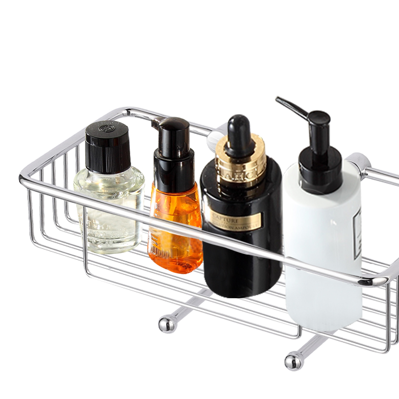 Fm81228 moda acero inoxidable 304 baño pegajoso cocina ducha gancho caja de almacenamiento 