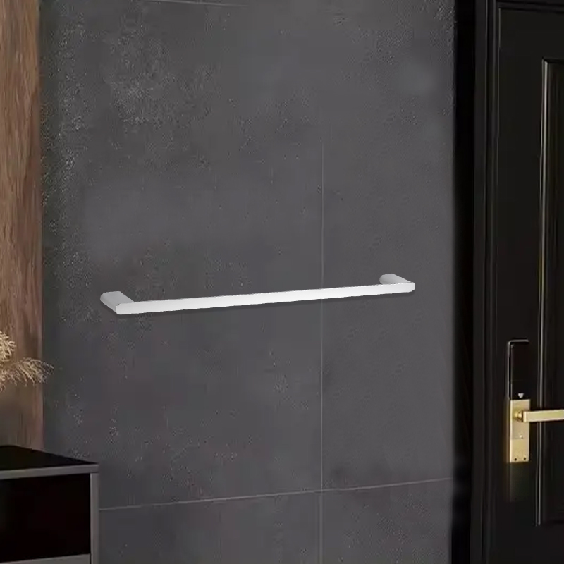 Accesorios de baño M11 - 600 estantes de toallas individuales de 24 pulgadas de acero inoxidable metálico cromado montado en la pared 