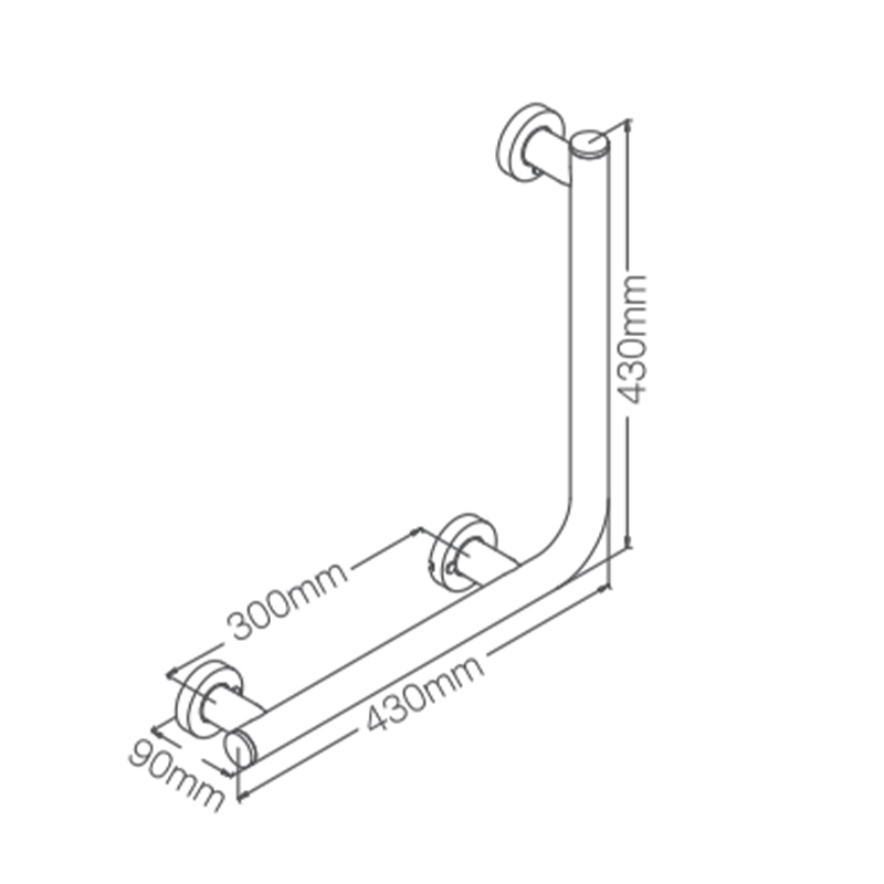 Hmc3254 barandillas de acero inoxidable colgantes en la pared al por mayor, para la seguridad del baño, barandillas cepilladas, para baños para discapacitados 