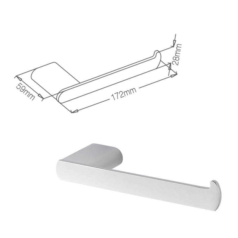 M711 estante de toallas de Papel Autoadhesivo de Gabinete inferior de acero inoxidable montado en la pared 