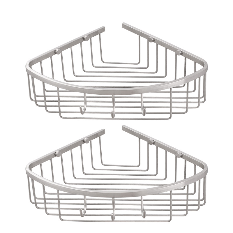 Cesta de ducha de esquina fc533k, estante de botella de jabón de ducha de acero inoxidable completo o estante de champú de baño 