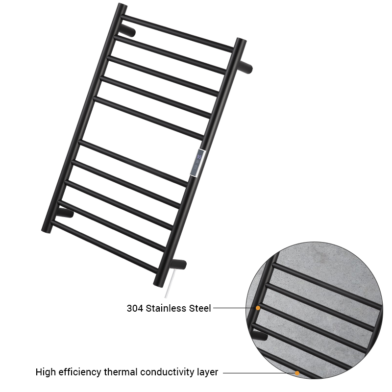 Dr6019 moderno soporte eléctrico de temperatura constante y ahorro de energía 220V soporte de toalla vertical soporte de toalla de acero inoxidable 