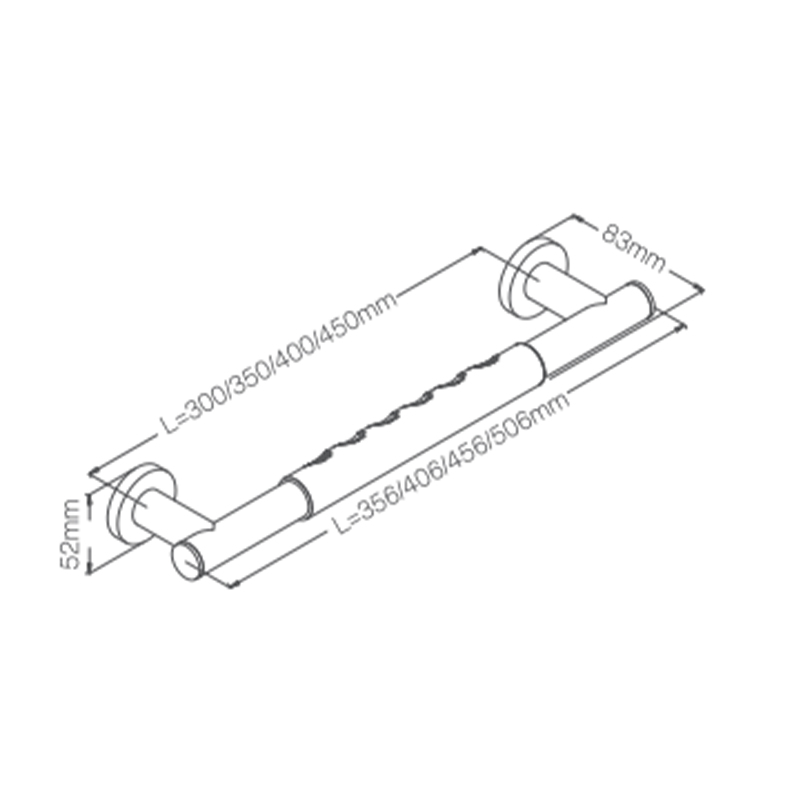 Hm951s precio de fábrica estante de toallas de baño de pared de acero inoxidable estante de secado de toallas 