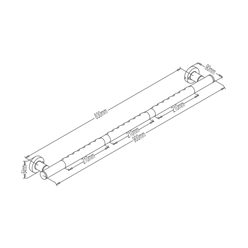 Hm351 - 830 barandilla de acero inoxidable barandilla de Seguridad 304 caja fuerte de accesorios de baño de bañera 