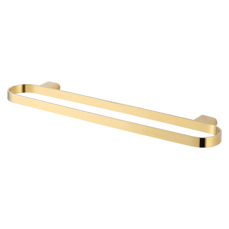 M12l500 lujoso y de bajo precio, estante de toallas individuales para baño de dibujo dorado colgado en la pared 