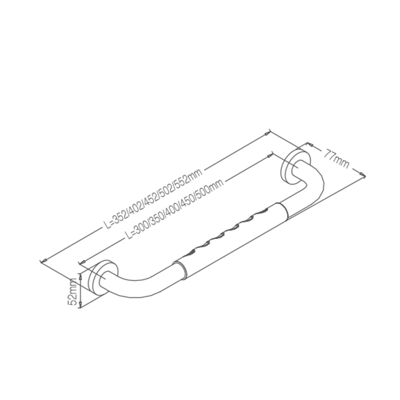 Hm91s mango de Seguridad lateral de esquina de acero inoxidable escalera para discapacitados reposabrazos de apoyo para baños, adecuado para baños de bañera y ducha 